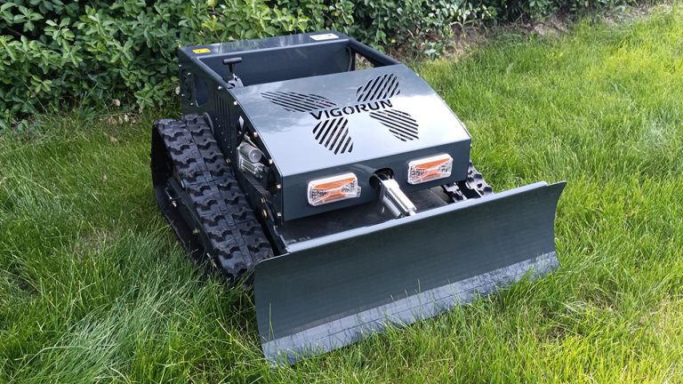 China made radio controlled lawn mower low price for sale, Chinese best wireless robot mower
