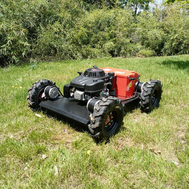 ハイブリッド セルフパワー ダイナモ 自己充電 バッテリー駆動 遠隔操作 斜面用ロボット芝刈り機