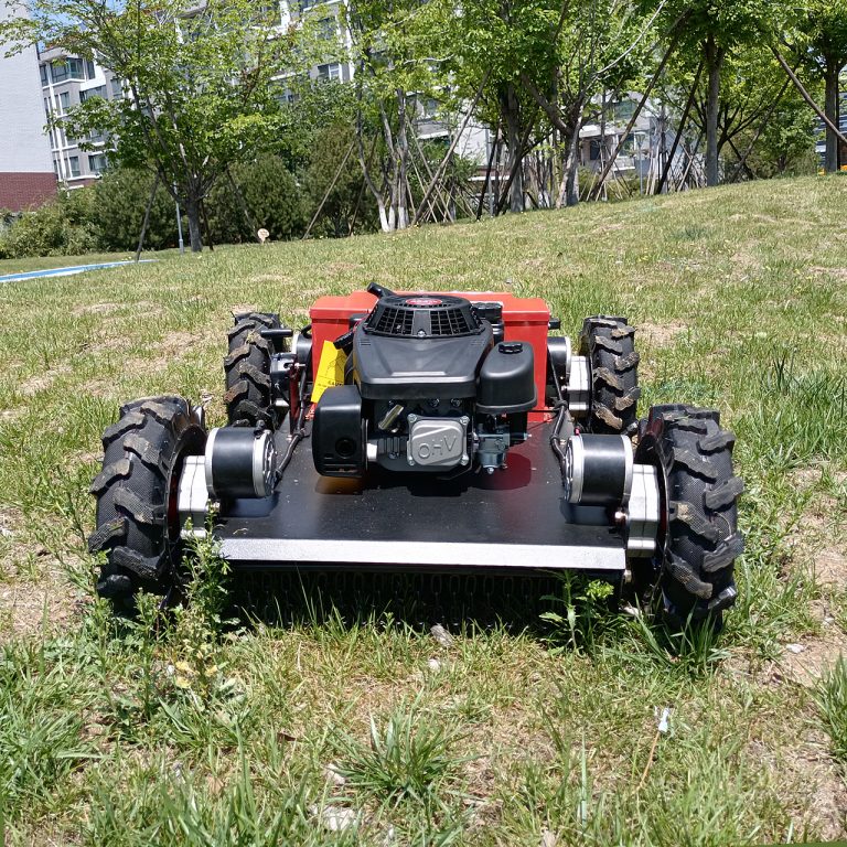 Cina kadali jauh lamping mower lungkawing low harga pikeun dijual, Cina pangalusna robot mower padang rumput hejo pikeun pasir