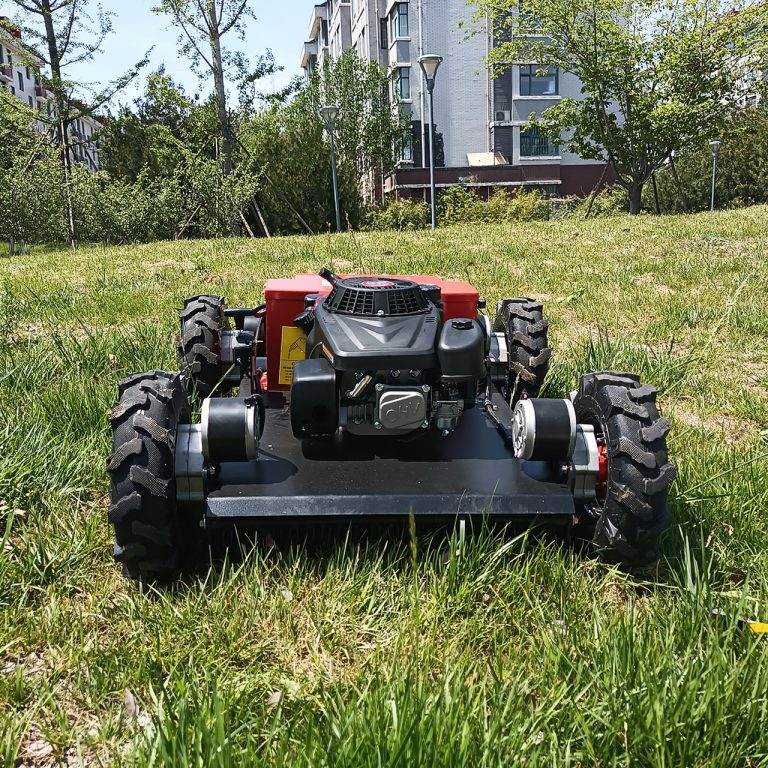 ヨーロッパ市場で人気の電動スタート付きホイールリモート芝刈りロボット