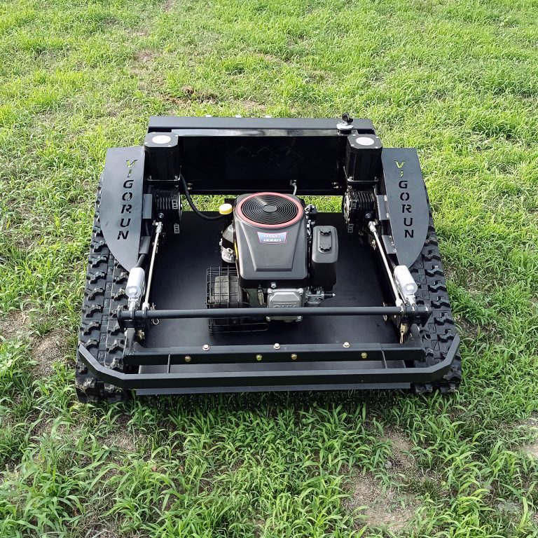 पेट्रोल ब्रशलेस वॉकिंग मोटर जीरो टर्न रिमोट संचालित रोबोटिक स्लोप मॉवर