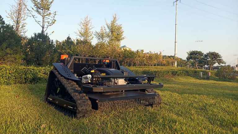 hibrid adjustable mowing jangkungna 20 inci motong agul kontrol radio nirkabel robot mower padang rumput hejo