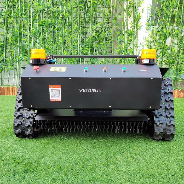 बिक्री के लिए चीन निर्मित रिमोट ब्रश घास काटने की मशीन कम कीमत, रिमोट कंट्रोल के साथ चीनी सबसे अच्छा रोबोट लॉन घास काटने की मशीन