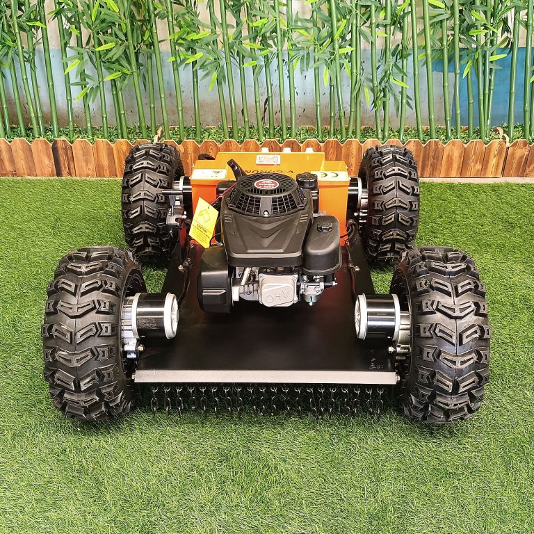 China made remote control tracked mower low price for sale, Chinese best remote control bank mower