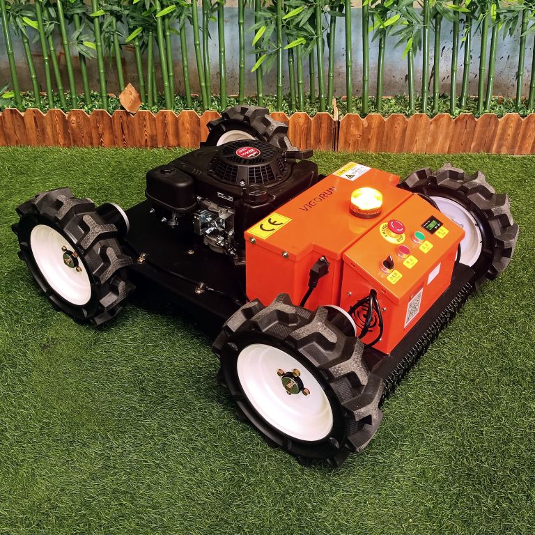 Vigorun VTLM800 radio controlled crawler lawnmower for sale made by Vigorun Tech