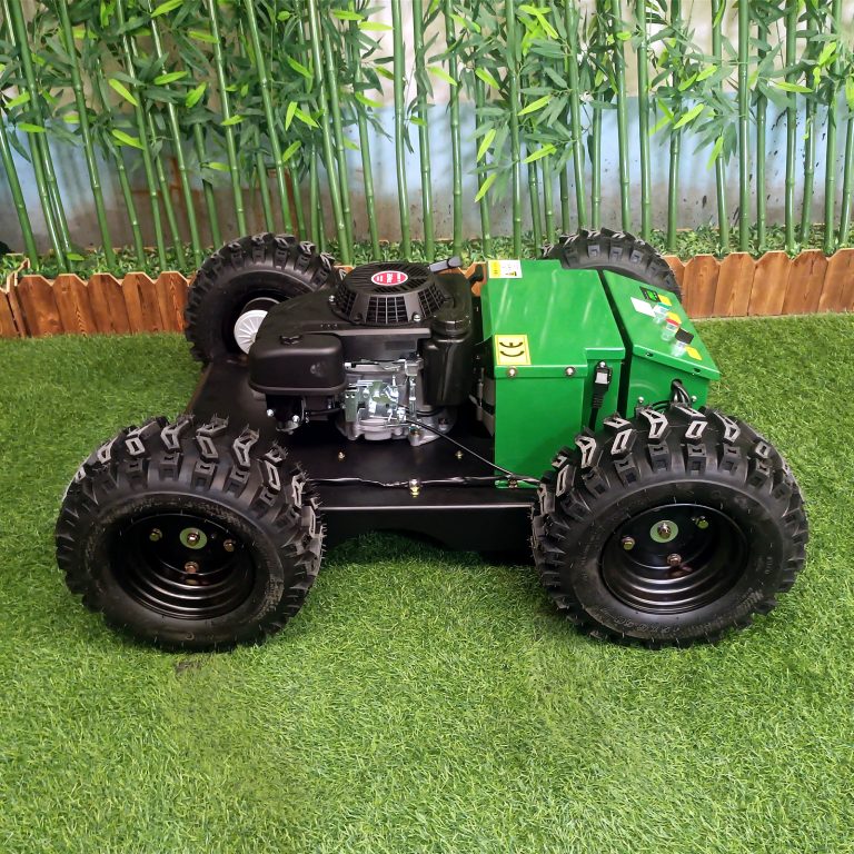 China made cordless brush cutter low price for sale, Chinese best remote controlled lawn mower