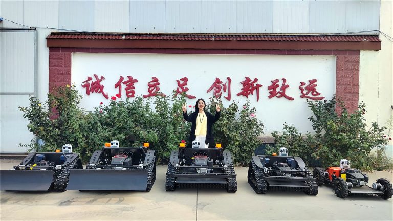 China made remote control slope mower with tracks low price for sale, Chinese best remote mower price