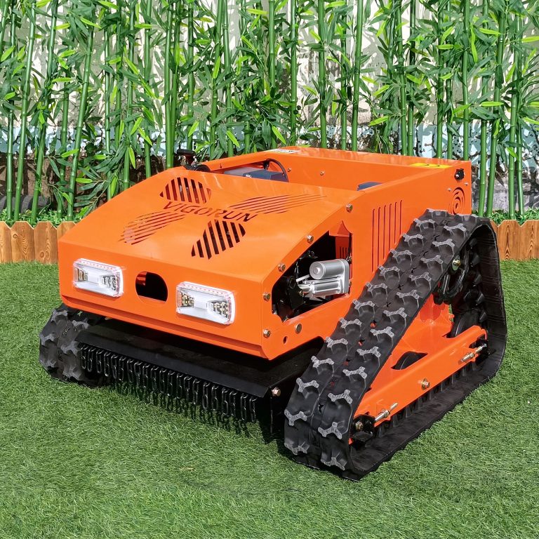 Vigorun VTLM800 radio controlled rubber track cutting grass machine for sale made by Vigorun Tech