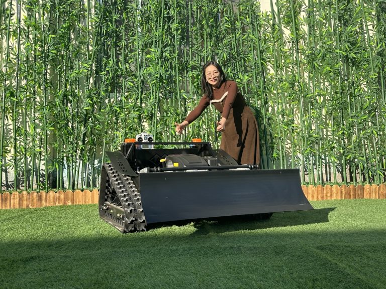 China made remote control lawn mower with tracks low price for sale, Chinese best remote slope mower for sale