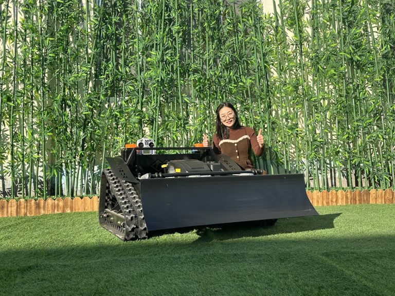 Where to buy Vigorun VTLM800 remote controlled rubber track weed cutter online shipping to Europe