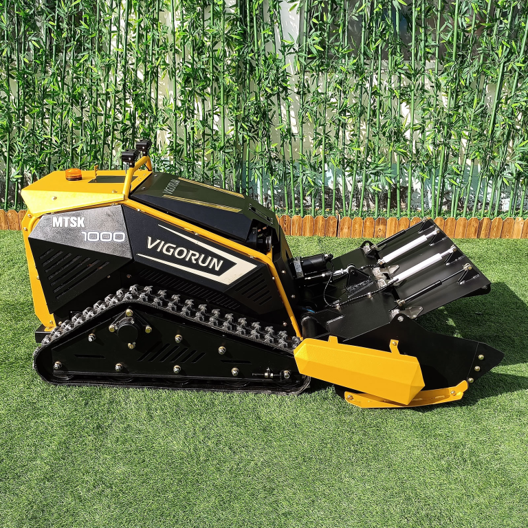 track-mounted CE EPA Euro 5 gasoline engine battery operated remote control distance 100m radio controlled tools carrier