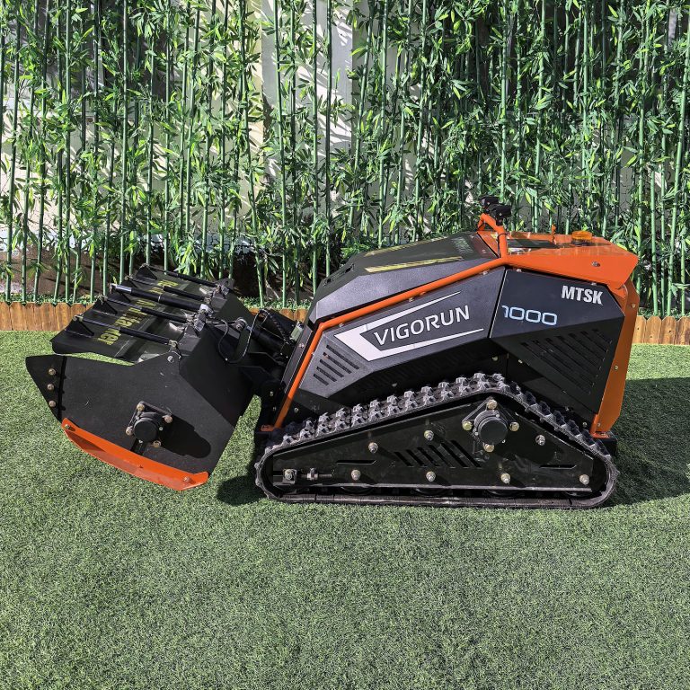 track-mounted agriculture gasoline powered commercial walking speed 4Km remote controlled tool handling platform